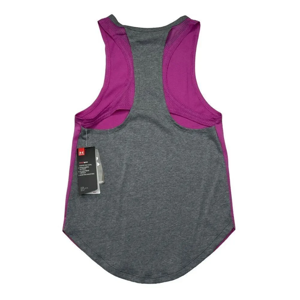 Under Armour Tank Top Girls‎ Medium Loose HeatGear Athletic